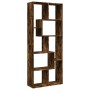 Librería divisora madera ingeniería roble ahumado 67x25x161,5cm de , Librerías y estanterías - Ref: Foro24-858079, Precio: 92...