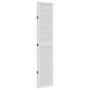 Biombo separador de 5 paneles madera maciza Paulownia blanco de , Divisores de ambientes - Ref: Foro24-358790, Precio: 137,60...