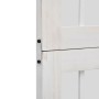 Biombo separador de 5 paneles madera maciza Paulownia blanco de , Divisores de ambientes - Ref: Foro24-358790, Precio: 137,60...