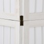 Biombo separador de 5 paneles madera maciza Paulownia blanco de , Divisores de ambientes - Ref: Foro24-358790, Precio: 137,60...