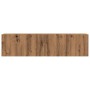 Mueble TV de pared madera ingeniería roble artisan 120x30x30 cm de , Muebles TV - Ref: Foro24-856021, Precio: 86,42 €, Descue...