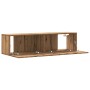 Mueble TV de pared madera ingeniería roble artisan 120x30x30 cm de , Muebles TV - Ref: Foro24-856021, Precio: 86,42 €, Descue...