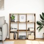 Librería divisora madera roble artisan 102x29x103,5 cm de , Librerías y estanterías - Ref: Foro24-858047, Precio: 83,16 €, De...