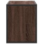 Mueble TV madera ingeniería y metal marrón roble 80x31x39,5 cm de , Muebles TV - Ref: Foro24-848928, Precio: 38,77 €, Descuen...