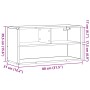 Mueble TV madera ingeniería y metal marrón roble 80x31x39,5 cm de , Muebles TV - Ref: Foro24-848928, Precio: 38,77 €, Descuen...