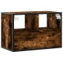 Mueble TV madera ingeniería y metal roble ahumado 60x31x39,5 cm de , Muebles TV - Ref: Foro24-848916, Precio: 33,46 €, Descue...