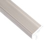 Perfiles de peldaños forma de L 5 uds aluminio champán 67 cm de , Escaleras - Ref: Foro24-146799, Precio: 31,33 €, Descuento: %
