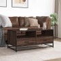 Mesa de centro madera ingeniería metal roble marrón 100x50x45cm de , Mesas de centro - Ref: Foro24-848788, Precio: 103,79 €, ...