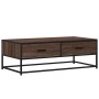 Mesa de centro madera ingeniería metal marrón 100x50x35 cm de , Mesas de centro - Ref: Foro24-848783, Precio: 70,18 €, Descue...