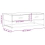 Mesa de centro madera ingeniería metal roble humo 100x50x35 cm de , Mesas de centro - Ref: Foro24-848781, Precio: 65,23 €, De...
