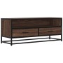 Mueble TV metal y madera ingeniería marrón roble 100x34,5x40 cm de , Muebles TV - Ref: Foro24-848818, Precio: 92,25 €, Descue...