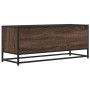 Mueble TV metal y madera ingeniería marrón roble 100x34,5x40 cm de , Muebles TV - Ref: Foro24-848818, Precio: 92,25 €, Descue...
