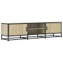 Mueble TV metal y madera ingeniería roble Sonoma 160x35x41 cm de , Muebles TV - Ref: Foro24-848845, Precio: 109,52 €, Descuen...