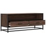 Mueble TV metal y madera ingeniería marrón roble 100x34,5x40 cm de , Muebles TV - Ref: Foro24-848818, Precio: 92,25 €, Descue...