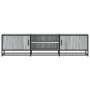 Mueble TV metal y madera ingeniería gris Sonoma 160x35x41 cm de , Muebles TV - Ref: Foro24-848847, Precio: 113,56 €, Descuent...