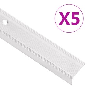 Perfiles de peldaños forma de L 10 uds aluminio plata 67 cm de , Escaleras - Ref: Foro24-146778, Precio: 28,25 €, Descuento: %