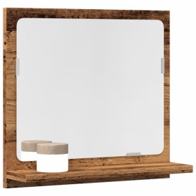 Espejo mueble de baño madera ingeniería envejecida 40x11x37 cm de , Tocadores de baño - Ref: Foro24-856187, Precio: 29,09 €, ...