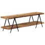 Mueble para TV de madera maciza de mango 160x40x50 cm en Muebles TV | Comprar online en Foru.es