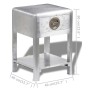 Mesita de estilo aviador con 1 cajón vintage de , Mesas auxiliares - Ref: Foro24-242115, Precio: 201,71 €, Descuento: %