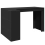 Escritorio de madera de ingeniería negro 123,5x73,5x75 cm de , Escritorios - Ref: Foro24-847983, Precio: 118,89 €, Descuento: %
