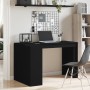 Escritorio de madera de ingeniería negro 123,5x73,5x75 cm de , Escritorios - Ref: Foro24-847983, Precio: 118,89 €, Descuento: %