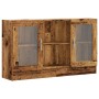 Aparador de madera ingeniería envejecida negro 120x30,5x70 cm de , Aparadores - Ref: Foro24-856164, Precio: 102,77 €, Descuen...
