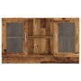 Aparador de madera ingeniería envejecida negro 120x30,5x70 cm de , Aparadores - Ref: Foro24-856164, Precio: 102,77 €, Descuen...