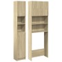 Juego de muebles de baño 2 pzas madera ingeniería roble Sonoma de , Accesorios para lavadoras y secadoras - Ref: Foro24-33249...