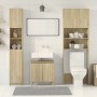 Juego de muebles de baño 2 pzas madera ingeniería roble Sonoma de , Accesorios para lavadoras y secadoras - Ref: Foro24-33249...