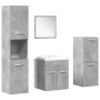 Set muebles de baño 5 piezas madera ingeniería gris hormigón de , Muebles de baño - Ref: Foro24-3324876, Precio: 213,30 €, De...