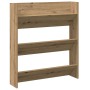 Zapatero de pared madera ingeniería roble artisan 80x18x90 cm de , Zapateros y organizadores de calzado - Ref: Foro24-856545,...