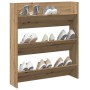 Zapatero de pared madera ingeniería roble artisan 80x18x90 cm de , Zapateros y organizadores de calzado - Ref: Foro24-856545,...