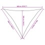 Toldo de vela triangular HDPE naranja 160 g/m² 5x5x6 m de , Sombrillas - Ref: Foro24-311705, Precio: 36,20 €, Descuento: %