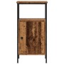 Mesitas de noche 2 uds madera ingeniería envejecida 41x31x80 cm de , Mesitas de noche - Ref: Foro24-857247, Precio: 80,60 €, ...