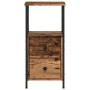 Mesitas de noche 2 ud madera ingeniería envejecida 34x35,5x70cm de , Mesitas de noche - Ref: Foro24-857251, Precio: 116,33 €,...