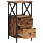Mesitas de noche 2 ud madera ingeniería envejecida 34x35,5x70cm de , Mesitas de noche - Ref: Foro24-857251, Precio: 116,33 €,...