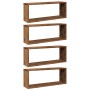 Estantes cubo de pared 4 uds madera envejecida 60x15x23 cm de , Estantes y estanterías - Ref: Foro24-856587, Precio: 48,67 €,...