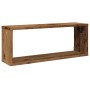 Estantes cubo de pared 4 uds madera envejecida 60x15x23 cm de , Estantes y estanterías - Ref: Foro24-856587, Precio: 48,67 €,...