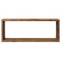 Estantes cubo de pared 4 uds madera envejecida 60x15x23 cm de , Estantes y estanterías - Ref: Foro24-856587, Precio: 48,67 €,...