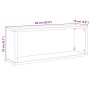Estantes cubo de pared 4 uds madera envejecida 60x15x23 cm de , Estantes y estanterías - Ref: Foro24-856587, Precio: 48,67 €,...