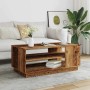 Mesa de centro madera ingeniería madera envejecida 102x55x43 cm de , Mesas de centro - Ref: Foro24-856800, Precio: 77,91 €, D...