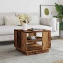 Mesa de centro madera ingeniería madera envejecida 55x55x42 cm de , Mesas de centro - Ref: Foro24-856802, Precio: 54,91 €, De...