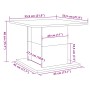 Mesa de centro madera ingeniería roble artisan 55,5x55,5x40 cm de , Mesas de centro - Ref: Foro24-856809, Precio: 39,76 €, De...