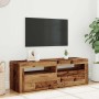 Mueble TV luces LED madera ingeniería envejecida 120x35x40 cm de , Muebles TV - Ref: Foro24-856319, Precio: 102,78 €, Descuen...