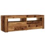 Mueble TV luces LED madera ingeniería envejecida 120x35x40 cm de , Muebles TV - Ref: Foro24-856319, Precio: 102,78 €, Descuen...