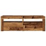Mueble TV luces LED madera ingeniería envejecida 120x35x40 cm de , Muebles TV - Ref: Foro24-856319, Precio: 102,78 €, Descuen...
