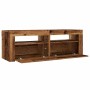 Mueble TV luces LED madera ingeniería envejecida 120x35x40 cm de , Muebles TV - Ref: Foro24-856319, Precio: 102,78 €, Descuen...
