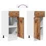 Armario bajo con cajón cocina madera envejecida 30x46x81,5 cm de , Armarios de cocina - Ref: Foro24-856080, Precio: 61,41 €, ...