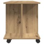 Mueble de TV ruedas madera ingeniería roble artisan 80x40x45 cm de , Muebles TV - Ref: Foro24-855791, Precio: 62,90 €, Descue...