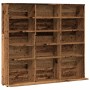 Mueble de CD madera de ingeniería envejecida 100x23x89,5 cm de , Almacenamiento para CD y DVD - Ref: Foro24-856000, Precio: 7...
